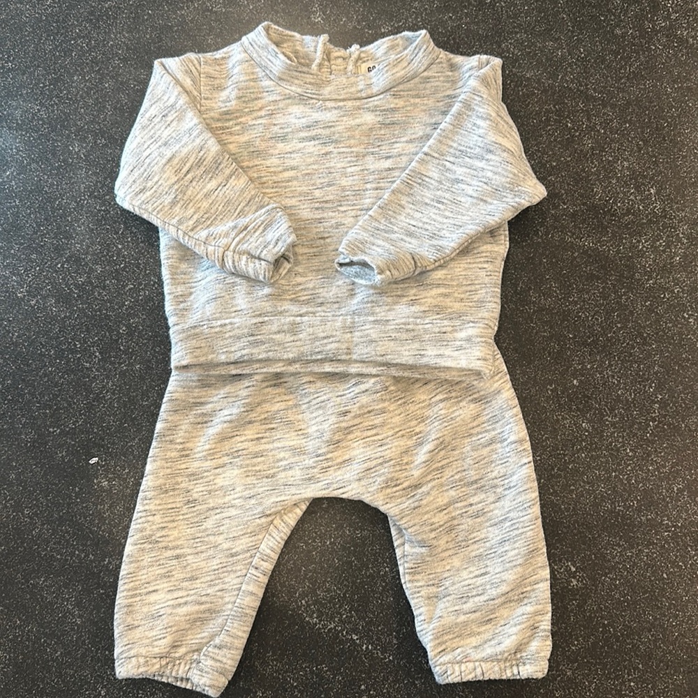 Go Gently Organic Cotton 2 Piece Sweatsuit - 12-18 Months